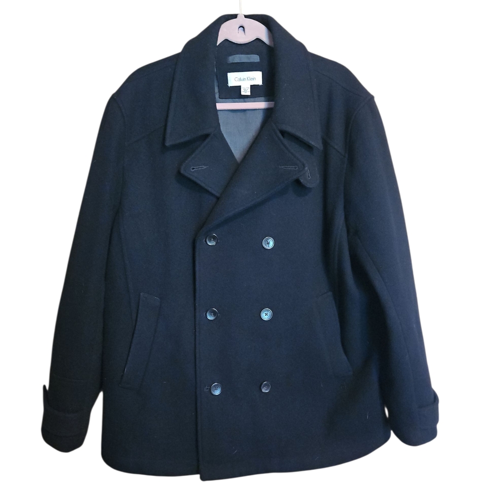 Calvin Klein Men's Black Peacoat